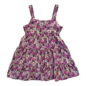 Orchid Floral - Social Standard by Sanctuary Girl's Tiered Tie-Back Sleeveless D